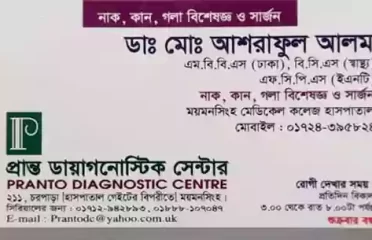 Dr. Md. Ashraful Alam – ENT Specialist